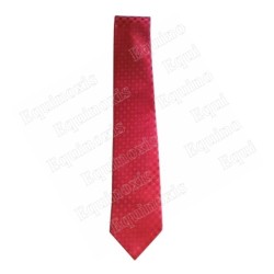 Cravate microfibres – Rouge à motifs