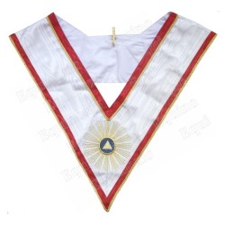 Sautoir maçonnique moiré – Chapitre Français – 5ème Ordre – Grand Chapitre Général du GODF 