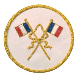 Badge / Macaron GLNF – Grande tenue nationale – Passé Grand Porte-Etendard – Brodé main