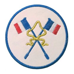 Badge / Macaron GLNF – Petite tenue nationale – Passé Grand Porte-Etendard – Brodé machine