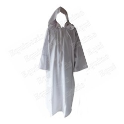 Robe blanche avec capuche – Haute qualité