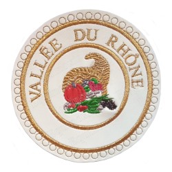 Badge / Macaron GLNF – Grande tenue provinciale – Grand Intendant – Vallée du Rhône – Brodé machine
