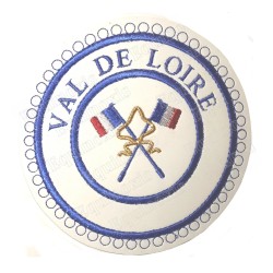 Badge / Macaron GLNF – Petite tenue provinciale – Passé Grand Porte-Etendard – Val de Loire – Brodé machine