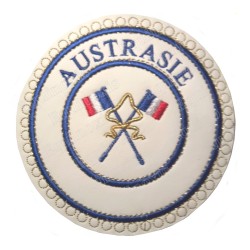 Badge / Macaron GLNF – Petite tenue provinciale – Passé Grand Porte-Etendard – Austrasie – Brodé machine