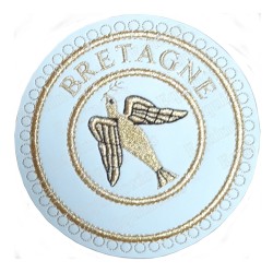 Badge / Macaron GLNF – Grande tenue provinciale – Grand Expert – Bretagne – Brodé machine