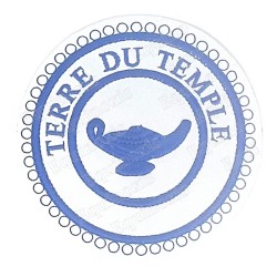 Badge / Macaron GLNF – Petite tenue provinciale – Précepteur York – Terre du Temple – Brodé machine