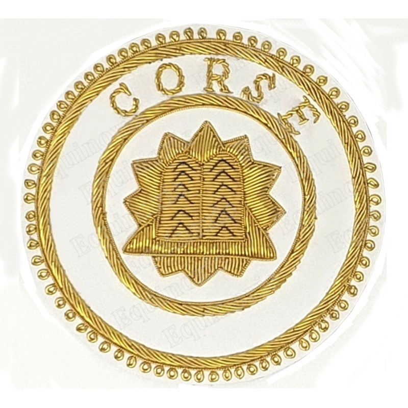 Badge / Macaron GLNF – Grande tenue provinciale – Grand Elémosinaire – Corse – Brodé main