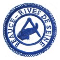 Badge / Macaron GLNF – Petite tenue provinciale – Grand Intendant – Beauce - Rives de Seine – Brodé main