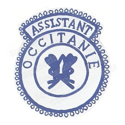 Badge / Macaron GLNF – Petite tenue provinciale – Grand Secrétaire – Occitanie – Brodé main